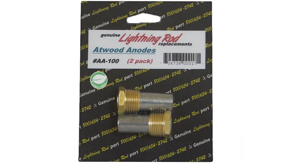 AA-100 – WEST LEISURE Water Heater Anode Rod, Use With Atwood Water Heaters Zinc Alloy With Retail Packaging Pack Of ...